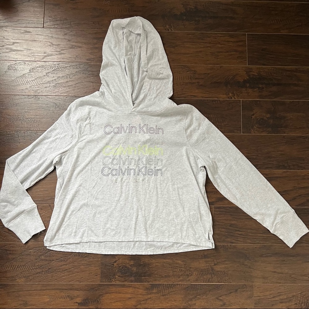 Calvin Klein Performance Light Gray Hoodie NWT
